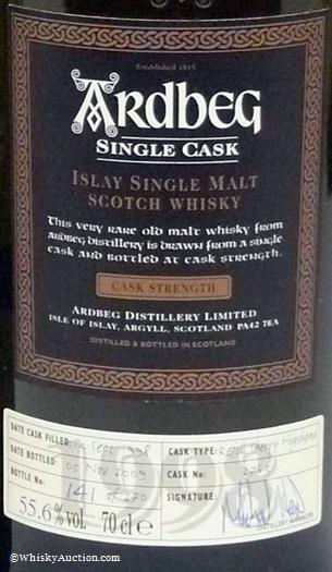  Cask #: 2763. Date filled: 14 September, 1998. Date bottled: 5 November, 